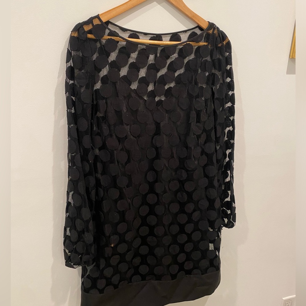 Laundry Cocktail, black polka dot dress